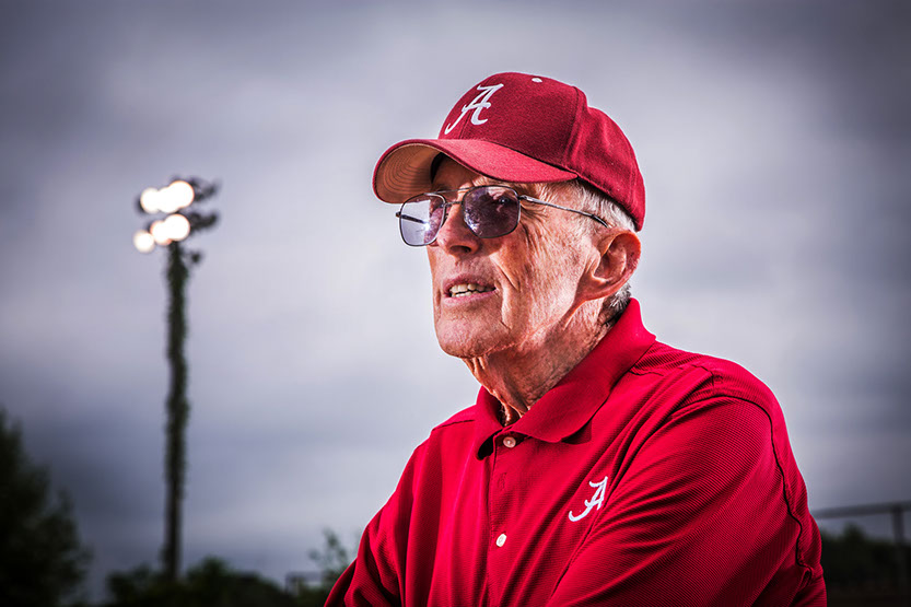 Sir Paul Morrison Alabama softball legend taken by Tuscaloosa Photographer.