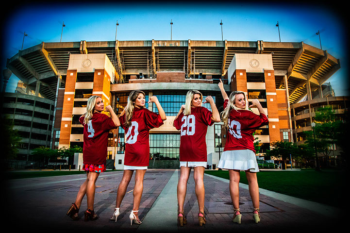 University of Alabama Graduation Pictures on campus at Bryant-Denny Stadium on the Walk of Fame